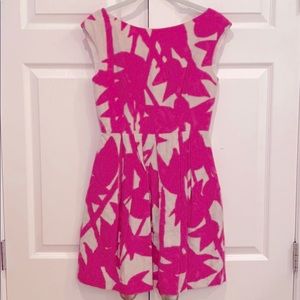 Shoshanna Sleeveless Pink & Beige Floral Dress